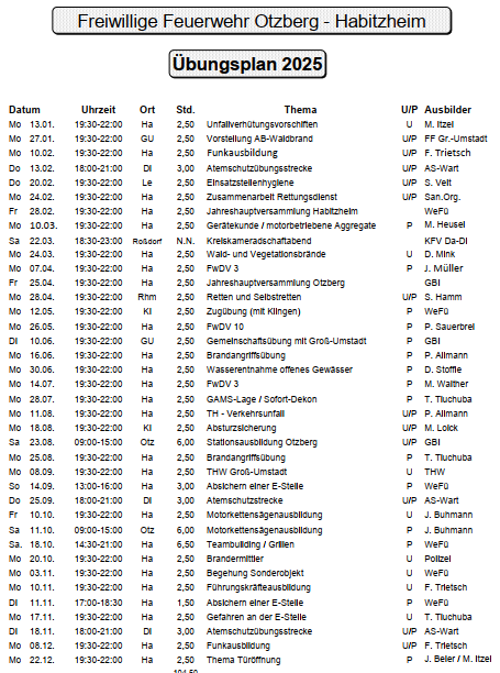 em dienstplan